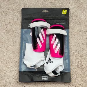 Youth size small Adidas soccer shinguards